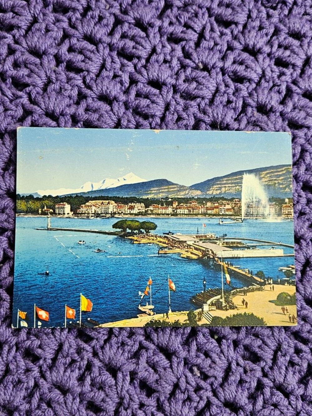 Geneva The Harbor and the Paquis Jetty Postcard
